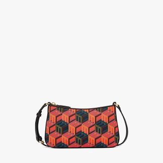 MCM DDE2DACE769868GS Shoulder Bag in Cubic Monogram Jacquard