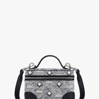 MCM E80C5ACB74DA4CGS Rockstar Vanity Case in Vintage Monogram Jacquard