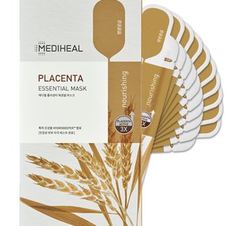 Mediheal BBC5ABE40B8004GS Mediheal Placenta Essential Mask Sheet Box (10 Sheets x 24ml), Nourishment, 2022 NEW