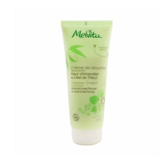 Melvita 698A2BEA3786EFGS MELVITA - Almond Tree Flower & Lime Tree Honey Shower Cream 200ml/6.7oz.