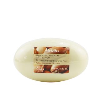 Melvita 91264BE54CBD7DGS MELVITA - Extra Rich Soap With Argan Oil - Fragrance Free 150ml/5.29oz.