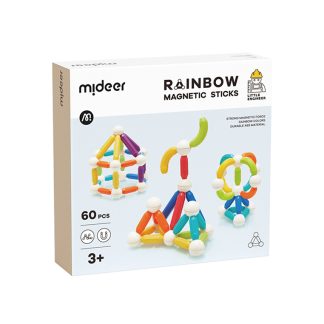 MiDeer 63B7FTH240AEE7GS Mideer Rainbow Magnetic Sticks-60pcs
