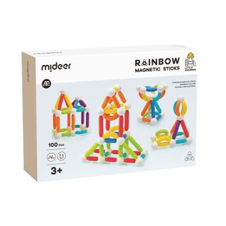 MiDeer 3432ATH3354F35GS Mideer Rainbow Magnetic Sticks-100pcs