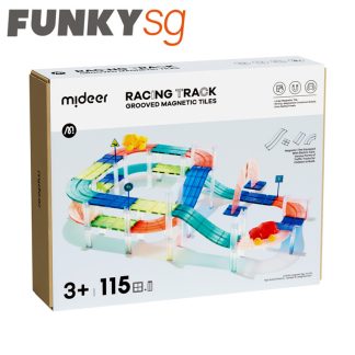 MiDeer B4BDDTHB138E41GS Mideer Racing Track Grooved Magnetic Tiles 115pcs