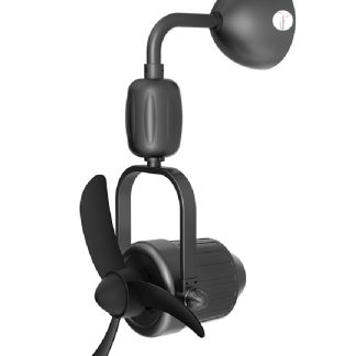 Mistral 5A21FES2B2F74FGS Mistral D'Fan 16 Inch Corner Fan with Remote 516 - Gunmetal Grey