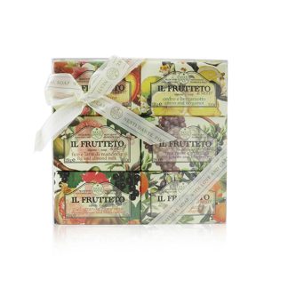 Nesti Dante 6DEC2BEB3EFC26GS NESTI DANTE - Il Frutteto Soap Gift Set (#Peach & Lemon, #Citron & Bergamot, #Fig & Almond Milk, #Red Grapes & Blueberry, #Pomegranate & Blackcurrant, #Olive Oil & Tangerine 6x150g/5.3oz