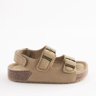 NEXT F9A17KS94CA8B6GS Cushioned Footbed Double Buckle Touch Fastening Corkbed Sandals