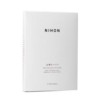 NIHON Skin 061EDBE90C3FC2GS NIHON Gold Radiance Face Mask 3pcs