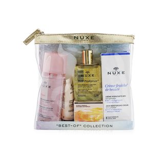 Nuxe A632BBE12B47DAGS NUXE - "Best-Of" Collection: Very Rose Micellar Water+Reve De Miel Hand & Nail Cream+Huile Prodigieuse Multi-Purpose Dry Oil+Reve De Miel Honey Lip Balm+Creme Fraiche De Beaute 48HR Moisturising Cream 5pcs