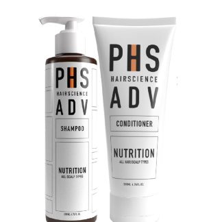 PHS HAIRSCIENCE C02BCBE29178D3GS PHS HAIRSCIENCE [BUNDLE OF 2] ADV Nutrition Shampoo + ADV Nutrition Conditioner (For All Hair & Scalp Types) 200ml