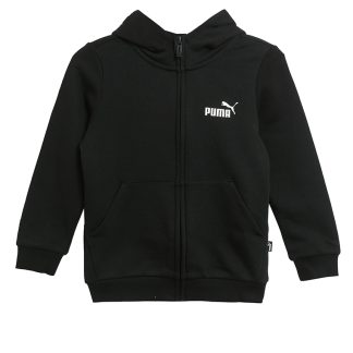 PUMA 983B0KADDC0F5DGS Essentials Small Logo Full-Zip Youth Hoodie