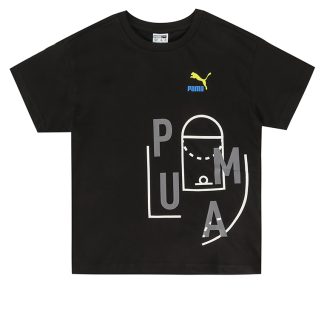 PUMA 553A2KA4313C35GS Classics FTR Baller Logo Youth Tee