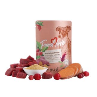 ALSA Nature Food Love Dog Adult Rind Mit Amaranth - Liellops Ar Amarantu 300g
