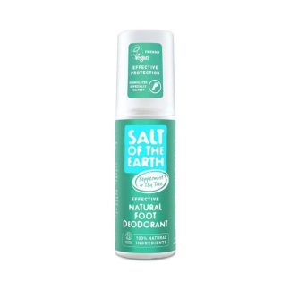 Salt of the Earth 157ECBEECCC48FGS [Bundle of 2] Salt Of The Earth Natural Foot Deodorant Spray - Peppermint & Tea Tree 100ml