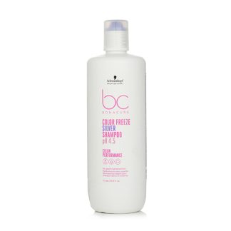 Schwarzkopf 5C5E1BEE151A9CGS SCHWARZKOPF - BC Bonacure pH 4.5 Color Freeze Silver Shampoo (For Grey & Lightened Hair) 1000ml/33.8oz.