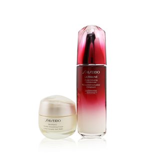 Shiseido 9671FBEA8FDFF3GS SHISEIDO - Defend & Regenerate Power Wrinkle Smoothing Set: Ultimune Power Infusing Concentrate N 100ml + Benefiance Wrinkle Smoothing Cream 50ml 2pcs.
