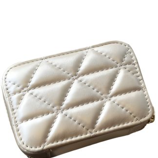 SOEOES 5CF54BEBCCB22EGS Sheepskin carry-on mirror cosmetic bag