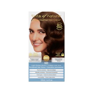 Tints of Nature 2DAC7BE6EBBCBDGS Tints of Nature Light Golden Brown Permanent Hair Dye 5D