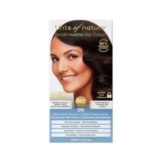 Tints of Nature 96424BE9E092F7GS Tints of Nature Natural Dark Brown Permanent Hair Dye 3N