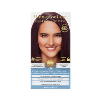 Tints of Nature 0A217BE8DF9E47GS Tints of Nature Medium Mahogany Brown Permanent Hair Dye 4M