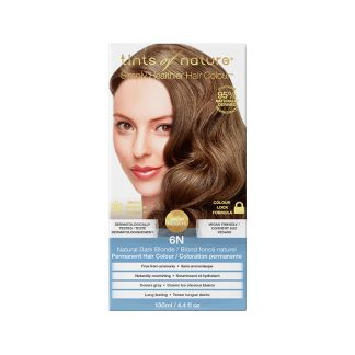 Tints of Nature F0D41BEBE611A0GS Tints of Nature Natural Dark Blonde Permanent Hair Dye 6N