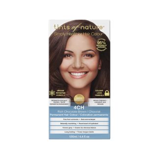 Tints of Nature 6CCD1BE851B61FGS Tints of Nature Rich Chocolate Brown Permanent Hair Dye 4CH