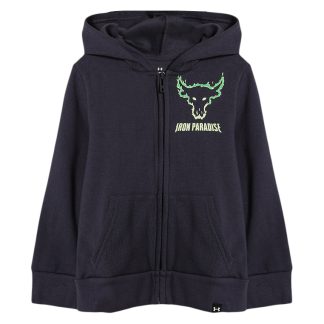 Under Armour 3364FKA620FEB1GS Boys' Project Rock Disrupt Fleece Bull Full-Zip Hoodie