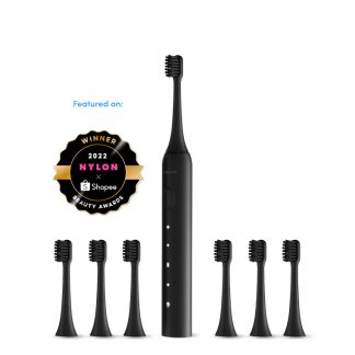 Zenyum 33F5DBE315BCD7GS Zenyum Sonic Go Electric Toothbrush Brand Box - 1 Sonic Go + 6 Refill Heads (Portable, Lightweight, IPX7 Waterproof, 3 Modes, Rechargeable)