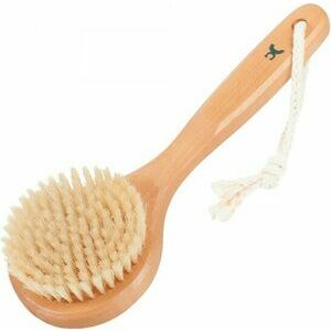 Redecker щетка для ванны круглая, с короткой деревянной ручкой