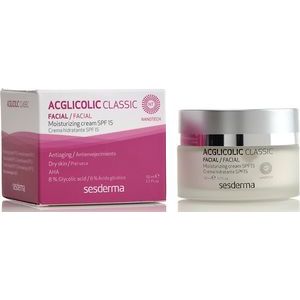 Sesderma Acglicolic Classic moisturizing cream SPF 15 - Mitrinošs krēms ar SPF 15, 50ml