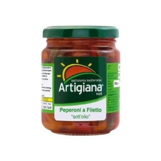 Artigiana Sud Pepper fillets in oil - 280 gr