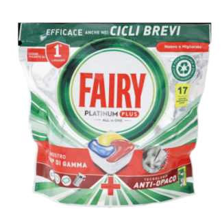 Fairy Platinum Plus All in One Lemon - 17 caps