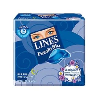 Lines Petalo Blu Notte Assorbenti con Ali - 9 pz