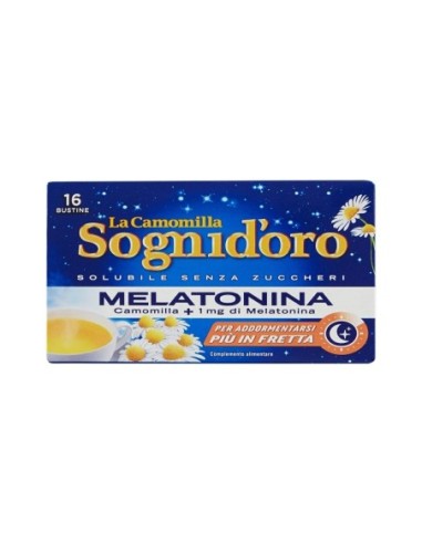 Sogni d'Oro Chamomile with Melatonin Soluble - 16 sachets