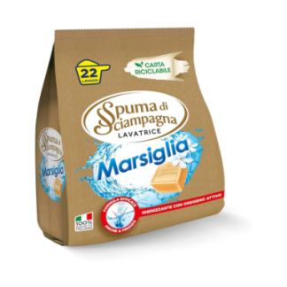 Spuma di Sciampagna Washing machine Marseille eco envelope 22 lav. - 990 gr