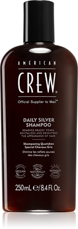 American CrewDaily Silver Shampoo shampoo per capelli bianchi e grigi 250 ml