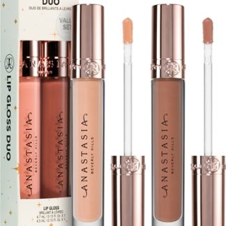 Anastasia Beverly HillsLip Luster Duo set di lucidalabbra colore Guava & Deep Taupe
