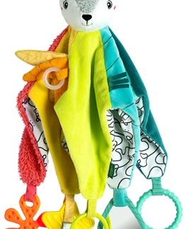 BABY FEHNDoBabyDoo Activity Comforter doudou per la nanna con dentaruolo 1 pz
