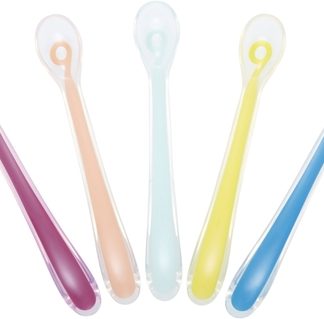 BabymoovSpoons Silicone cucchiaino per bambini 6m+ 5 pz