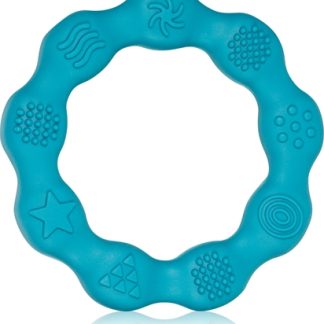 BabyOnoBe Active Silicone Teether Ring dentaruolo Blue 1 pz