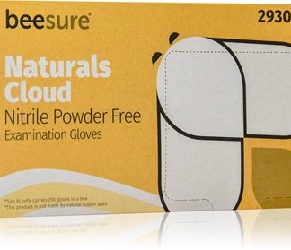 BeeSureNaturals Cloud White guanti in nitrile senza polveretaglia M 2x150 pz
