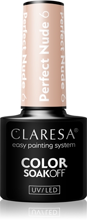 ClaresaSoakOff UV/LED Color Perfect Nude gel smaltocolore 6 5 g