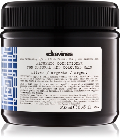 DavinesAlchemic Conditioner Silver balsamo idratante per esaltare il colore dei capelli 250 ml