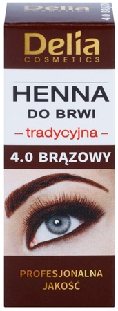 Delia CosmeticsHenna tinta per sopraccigliacolore 4.0 Brown 2 g + 2 ml