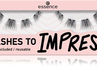 essenceLASHES TO IMPRESS ciglia finte con colla e applicatore8 pz