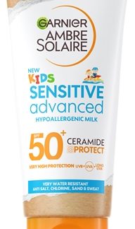 GarnierAmbre Solaire Sensitive Advanced latte abbronzante protettivo per bambini SPF 50+ 175 ml