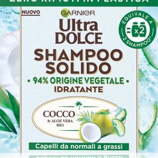 GarnierUltra Dolce Acqua di Cocco Shampoo solido per capelli normali e grassi 60 g