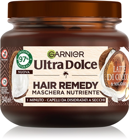GarnierUltra Dolce Latte di Cocco e Macadamia maschera per capelli nutriente