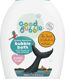 Good BubbleSnail & the Whale Bubble Bath bagnoschiuma per bambini Lotus Flower & Sea Minerals 400 ml