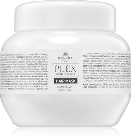 KallosPlex Hair Mask maschera rigenerante per capelli rovinati, trattati chimicamente